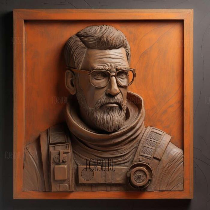 Gordon Freeman from Half Life 2 stl model for CNC